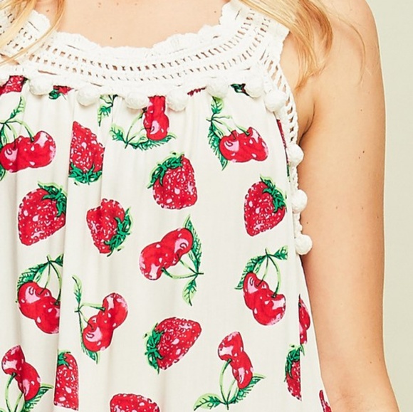 Strawberry Ruffle Top - Picture 4 of 6